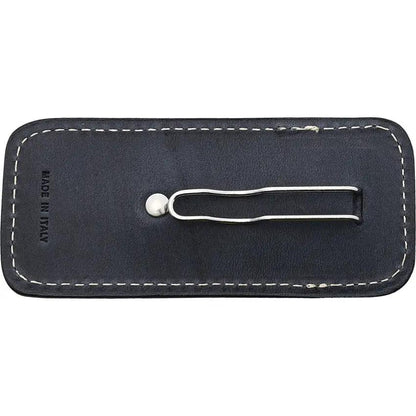 LionSTEEL Vertical Leather Sheath Blue For Knife Enthusiasts With Metal Clip Fits Opera Jack Gitano by LionSTEEL