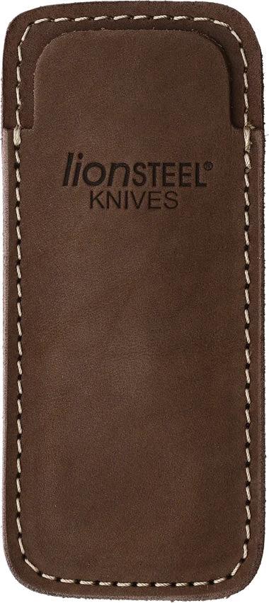 LionSTEEL Vertical Leather Sheath Brn 900FDV3 BR by LionSTEEL