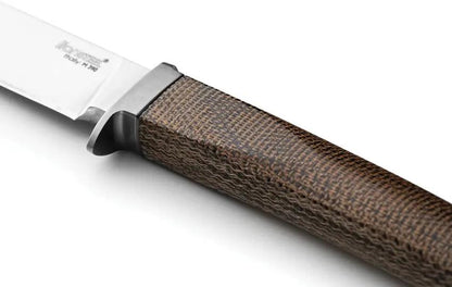 LionSTEEL AGO Fixed Blade Knife With Green Micarta Handle Titanium Guard And M390 Satin Blade For EDC Enthusiasts by LionSTEEL