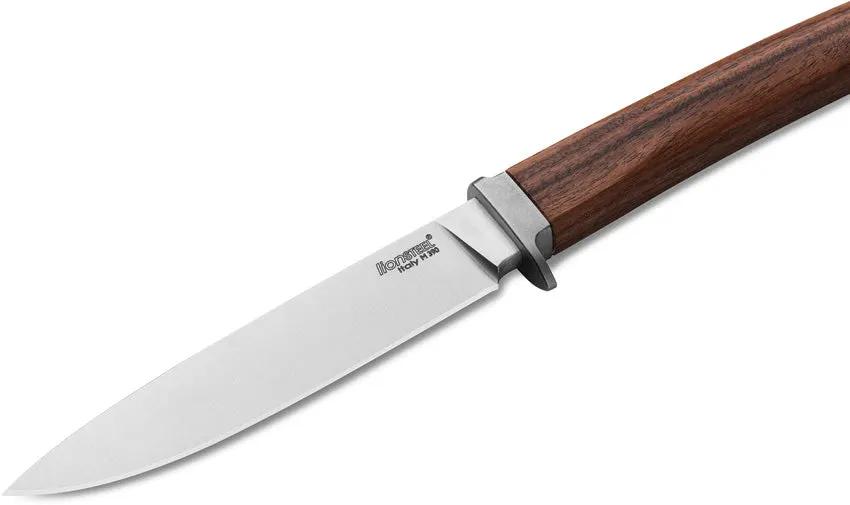 LionSTEEL AGO Fixed Blade Knife AG1 ST M390 Blade With Santos Wood Handle And Titanium Guard For Outdoor Enthusiasts by LionSTEEL