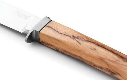 LionSTEEL AGO Fixed Blade Knife Olive Wood Handle M390 Satin Blade Titanium Guard For Outdoor Enthusiasts by LionSTEEL