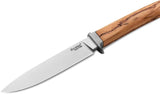 LionSTEEL AGO Fixed Blade Knife Olive Wood Handle M390 Satin Blade Titanium Guard For Outdoor Enthusiasts by LionSTEEL