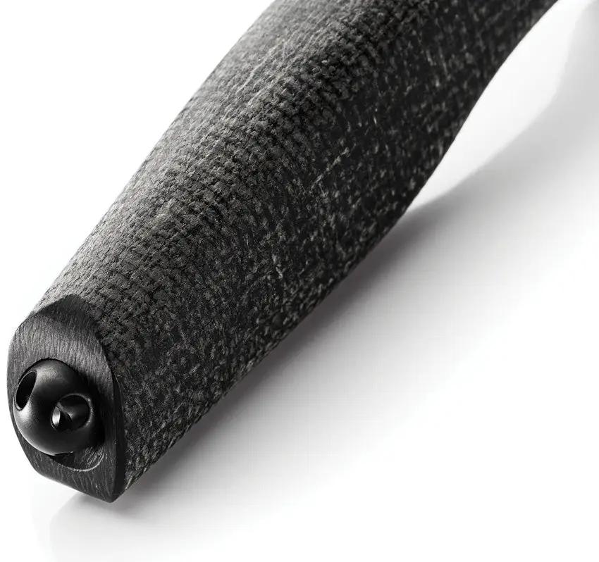 LionSTEEL Acha Fixed Blade Knife Premium M390 Black PVD Coated Blade Burlap Micarta Handle For EDC Enthusiasts by LionSTEEL
