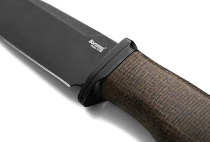 LionSteel Acha Fixed Blade Knife M390 Black PVD Blade Green Micarta Handle Premium Titanium Guard Outdoors Enthusiasts by LionSTEEL