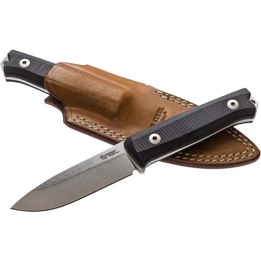 LionSTEEL Bushcraft B40 GBK Full Tang Outdoor Survival Knife With Fire Starting Back Tang And G10 Handle by LionSTEEL