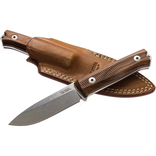 LionSTEEL Bushcraft Knife B40 Santos Wood Handle Sleipner Tool Steel Outdoor Survival Tool For Campers by LionSTEEL