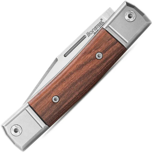 LionSteel BestMan BM1 Slipjoint Knife With Santos Wood Handle M390 Clip Blade Titanium Bolster For EDC Enthusiasts by LionSTEEL