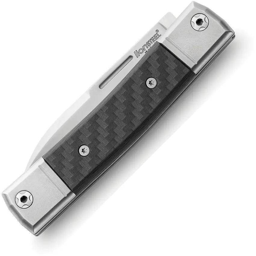 LionSteel BestMan BM2 Slip Joint CF EDC Knife With Premium M390 Blade And Titanium Bolsters by LionSTEEL