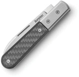 LionSteel Barlow Roundhead CF Folding Knife For EDC Enthusiasts M390 Satin Blade Carbon Fiber Handle by LionSTEEL