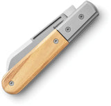 LionSteel Barlow Premium Olive Wood Knife M390 Blade DOM Style Titanium Bolster For EDC Enthusiasts by LionSTEEL