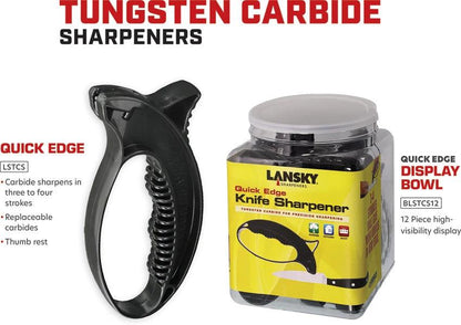 Lansky Quick Edge Sharpener Tungsten Carbide for Precision Knife Sharpening Ideal for Outdoor Enthusiasts by Lansky