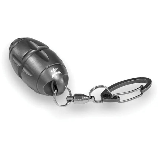 LionSTEEL Eggie Keychain Tool Gray Titanium Handles For EDC Fans Carabiner Glass Breaker Small Blade With Torx And Slot Drivers by LionSTEEL
