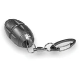 LionSTEEL Eggie Keychain Tool Gray Titanium Handles For EDC Fans Carabiner Glass Breaker Small Blade With Torx And Slot Drivers by LionSTEEL