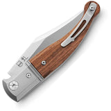 LionSteel Gitano Slip Joint Knife With Niolox Satin Blade Santos Wood Handle And Pocket Clip For EDC Enthusiasts by LionSTEEL