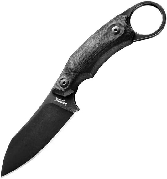 LionSTEEL H1 Fixed Blade Skinner Knife H1B GBK With M390 Blade G10 Handle Finger Ring Kydex Sheath For Hunters by LionSTEEL