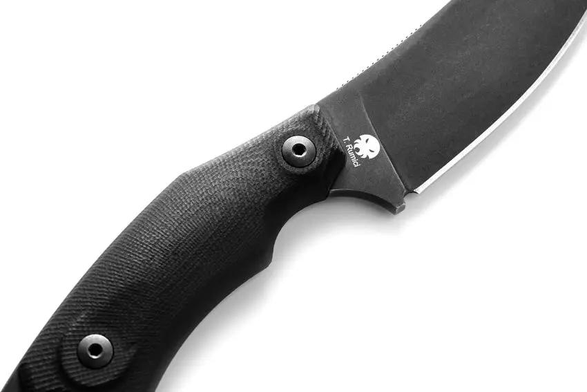 LionSTEEL H1 Fixed Blade Skinner Knife H1B GBK With M390 Blade G10 Handle Finger Ring Kydex Sheath For Hunters by LionSTEEL
