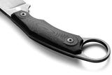 LionSTEEL H1 Fixed Blade Skinner Knife H1B GBK With M390 Blade G10 Handle Finger Ring Kydex Sheath For Hunters by LionSTEEL