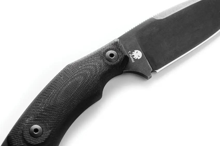 LionSTEEL H2 Fixed Blade H2B GBK M390 3 Inch Drop Point Full Tang With Finger Ring G10 Handle Kydex Sheath For EDC by LionSTEEL