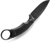 LionSTEEL H2 Fixed Blade H2B GBK M390 3 Inch Drop Point Full Tang With Finger Ring G10 Handle Kydex Sheath For EDC by LionSTEEL