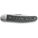 LionSteel Jack Folder CF Premium Carbon Fiber Handle M390 Satin Clip Point Blade For EDC Enthusiasts by LionSTEEL