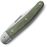 LionSTEEL Jack Folder JK1 3.88 Inch Closed Micarta CVG Knife With M390 Satin Blade And Titanium Bolsters For Collectors by LionSTEEL