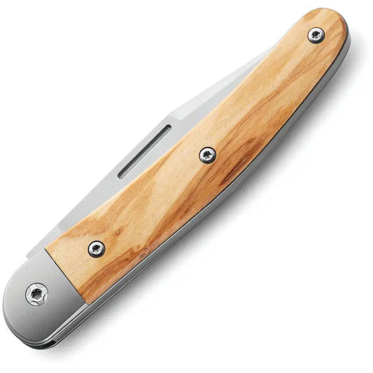LionSTEEL Jack Folder JK1 UL Olive Wood EDC Knife with Premium Satin M390 Blade and Titanium Bolsters by LionSTEEL