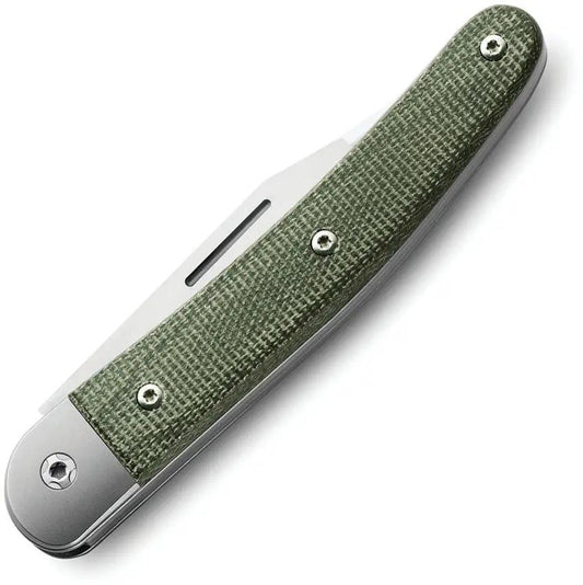 LionSTEEL Jack Folder JK2 Green Micarta EDC Knife With Satin M390 Blade Titanium Bolsters Bottle Opener Screwdriver Tip by LionSTEEL