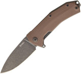 LionSTEEL KUR Linerlock Br Stonewash KUR B BR by LionSTEEL