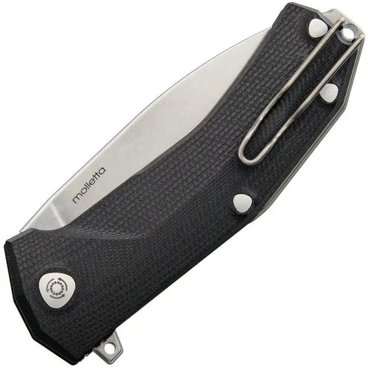 LionSteel KUR Linerlock Black Folding Knife With IKBS Ball Bearing System For EDC Enthusiasts by LionSTEEL