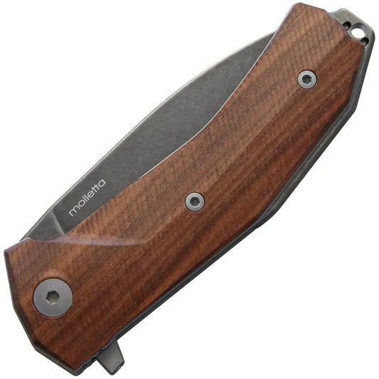 LionSteel KUR Linerlock Santos BST EDC Knife With Premium Sleipner Tool Steel Blade And Santos Wood Handle by LionSTEEL