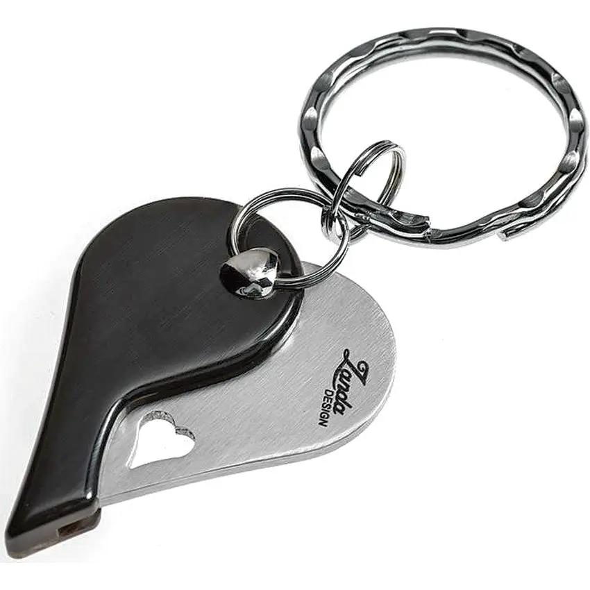 LionSteel LionBeat Heart Cutout Horn Folding Knife EDC Keyring Gift For Collectors AISI 440 Stainless by LionSTEEL