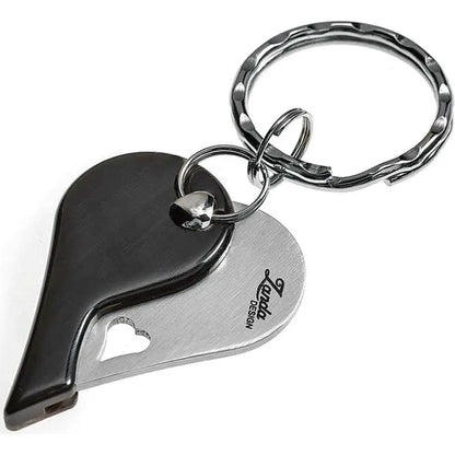 LionSteel LionBeat Heart Cutout Horn Folding Knife EDC Keyring Gift For Collectors AISI 440 Stainless by LionSTEEL