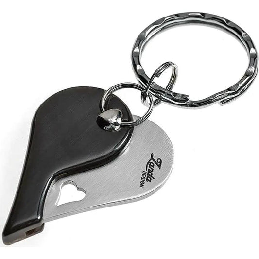 LionSteel LionBeat Heart Cutout Horn Folding Knife EDC Keyring Gift For Collectors AISI 440 Stainless by LionSTEEL