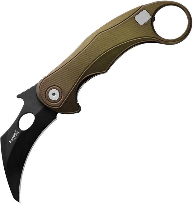 LionSTEEL LEone Mid Framelock Grn PVD LE2 A GB by LionSTEEL