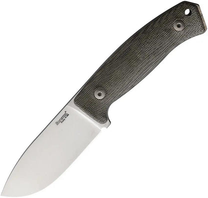LionSTEEL M2M Fixed Blade Knife For Outdoor Enthusiasts With Green Canvas Micarta Handle 3.5in M390 Blade Full Tang by LionSTEEL