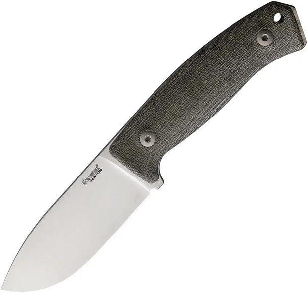 LionSTEEL M2M Fixed Blade Knife For Outdoor Enthusiasts With Green Canvas Micarta Handle 3.5in M390 Blade Full Tang by LionSTEEL