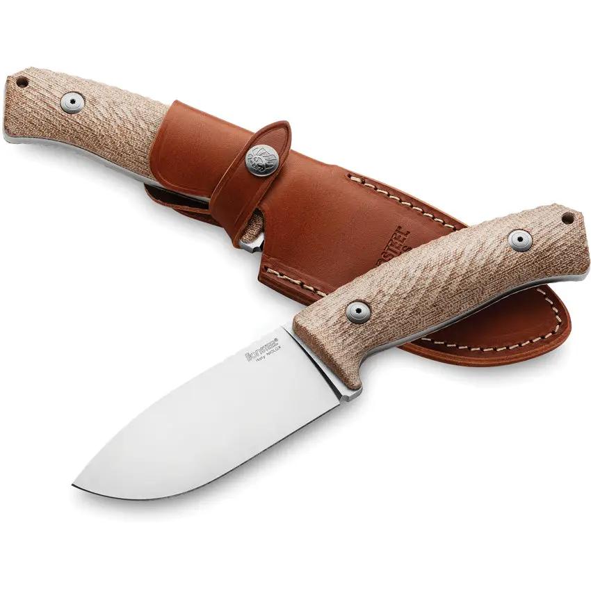 LionSTEEL M3 Fixed Blade Knife Niolox Steel With Canvas Micarta Handle Full Tang for Outdoor Survivalists by LionSTEEL