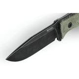 LionSTEEL M5 Fixed Blade Knife With Green Micarta Handle Sleipner Steel PVD Blade For Rugged Outdoor EDC Enthusiasts by LionSTEEL