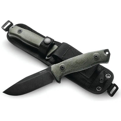 LionSTEEL M5 Fixed Blade Knife With Green Micarta Handle Sleipner Steel PVD Blade For Rugged Outdoor EDC Enthusiasts by LionSTEEL