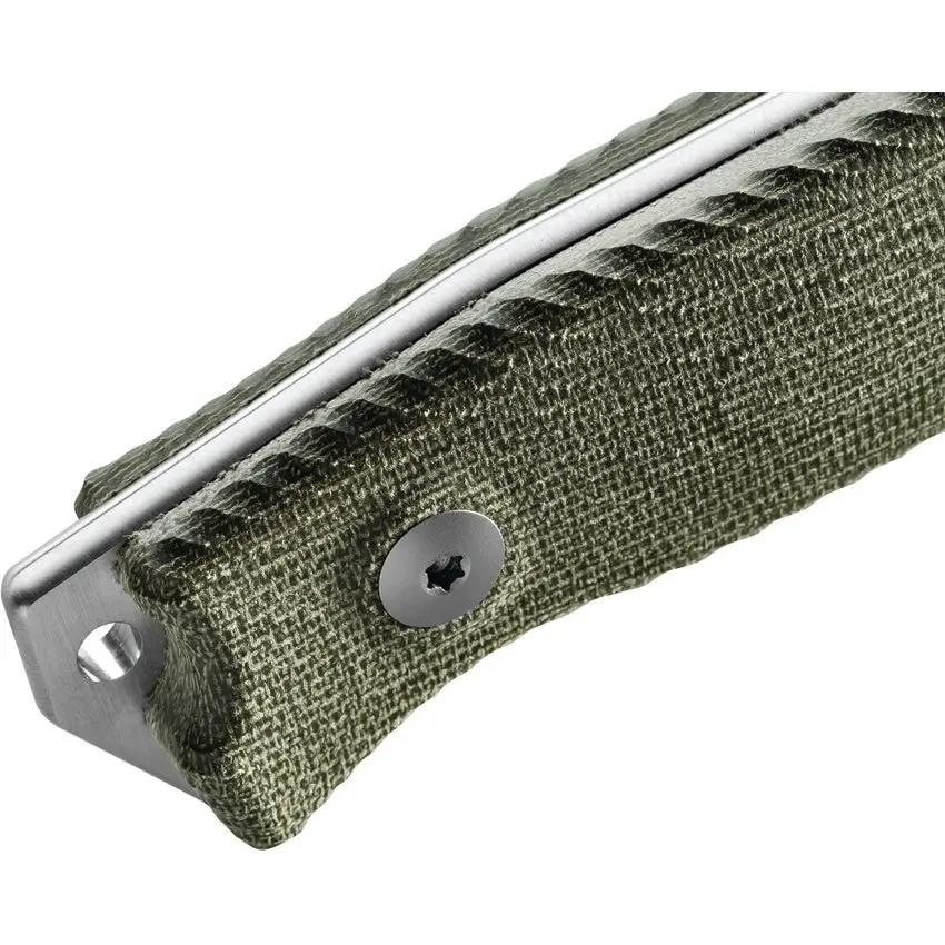 LionSTEEL M5 Fixed Blade Knife With Green Micarta Handle For Outdoor Survival Enthusiasts Premium Quality by LionSTEEL