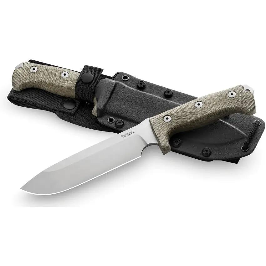 LionSTEEL M7 Fixed Blade Knife Sleipner Tool Steel Full Tang Green Micarta Handle MOLLE Sheath For Outdoor Enthusiasts by LionSTEEL
