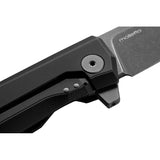 LionSTEEL Myto Framelock Folding Knife M390 Blade Aluminum Handle Black PVD Coated Glassbreaker EDC by LionSTEEL