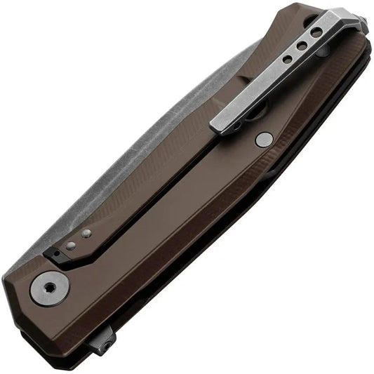 LionSteel Myto Framelock Knife M390 PVD Coated Blade Earth Brown Aluminum Handle EDC Everyday Carry by LionSTEEL