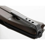 LionSteel Myto Framelock Knife M390 PVD Coated Blade Earth Brown Aluminum Handle EDC Everyday Carry by LionSTEEL