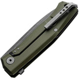 LionSteel Myto Framelock Knife Green Aluminum Handle M390 Blade Extended Tang Glass Breaker EDC Enthusiasts by LionSTEEL