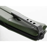 LionSteel Myto Framelock Knife Green Aluminum Handle M390 Blade Extended Tang Glass Breaker EDC Enthusiasts by LionSTEEL