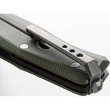 LionSteel Myto Framelock Aluminum Green Knife With M390 Blade For EDC Enthusiasts Glass Breaker Lanyard Hole Pocket Clip by LionSTEEL