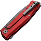 LionSTEEL Myto Framelock Red Aluminum EDC Knife With M390 Blade And Glass Breaker by LionSTEEL