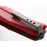 LionSTEEL Myto Framelock Red Aluminum EDC Knife With M390 Blade And Glass Breaker by LionSTEEL