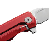 LionSteel Myto Framelock Aluminum Red MT01A RS Folding Knife With 3.25in M390 Blade Glass Breaker EDC Favorite by LionSTEEL